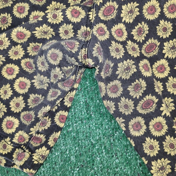 Forever 21 Men's Summer Wear Drawstring Shorts XL AOP Sun Flowers - Picture 7 of 7